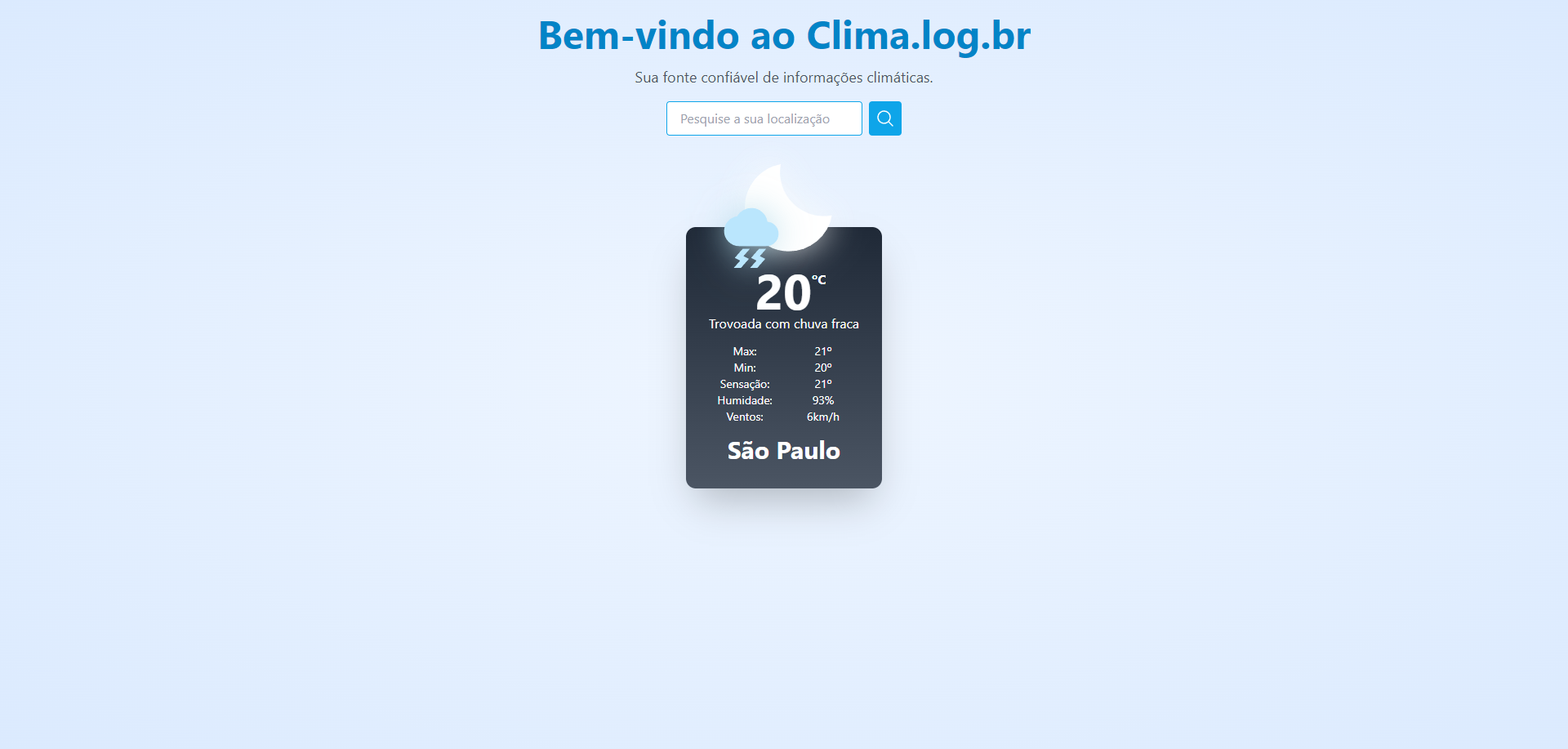 Site de clima